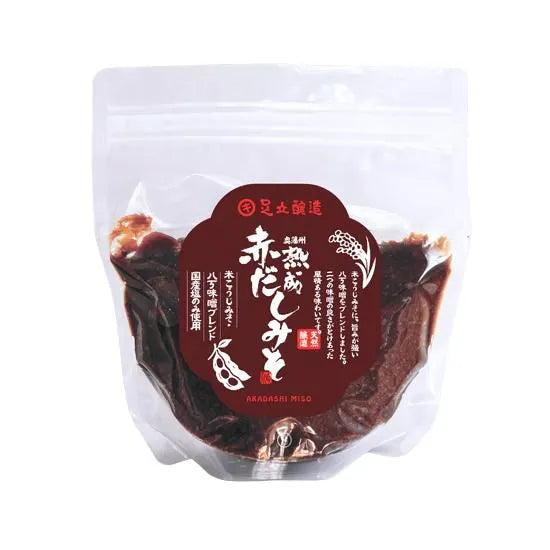 足立醸造 熟成赤味噌 天然発酵赤味噌 500g