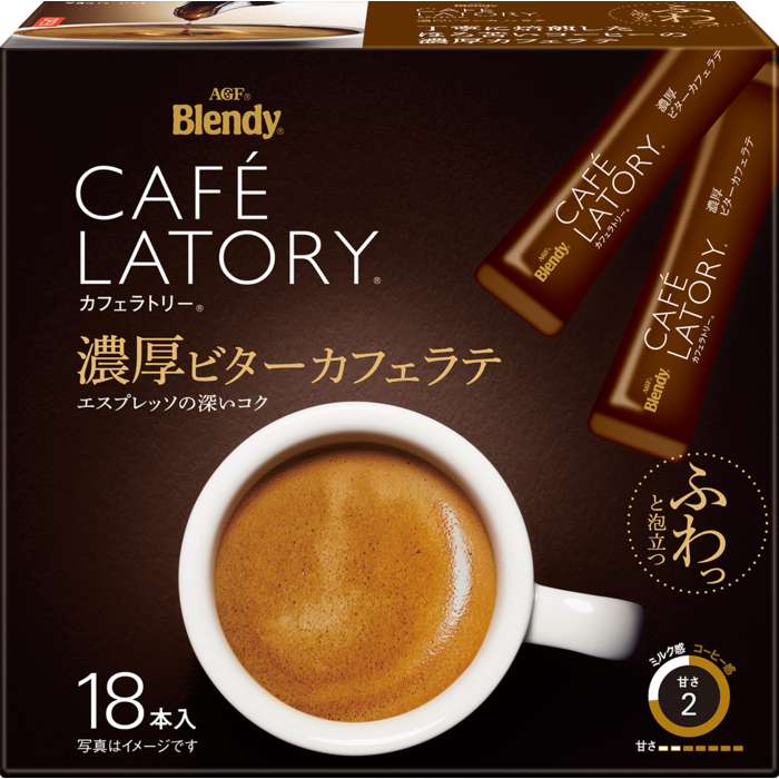 AGF ブレンディ カフェラトリー リッチビターカフェラテ 18本