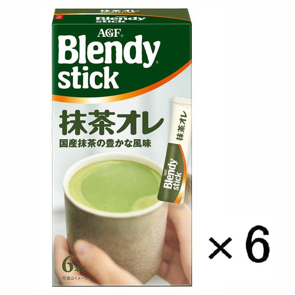 AGF ブレンディ スティック 抹茶オレ グリーンティーラテ(6本入り)