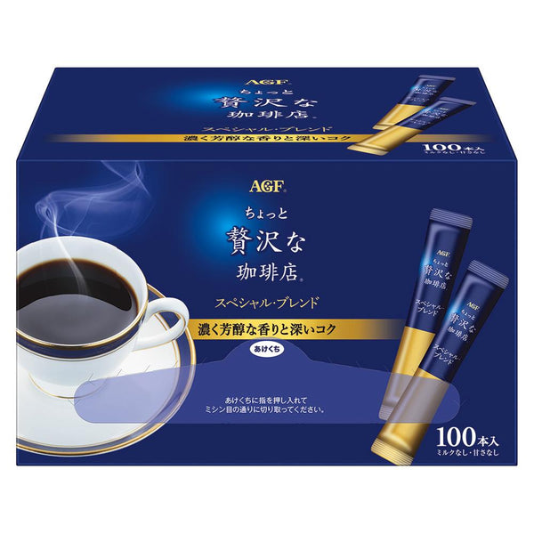 AGF インスタントブラックコーヒー コーヒーショップブレンド 100本入り