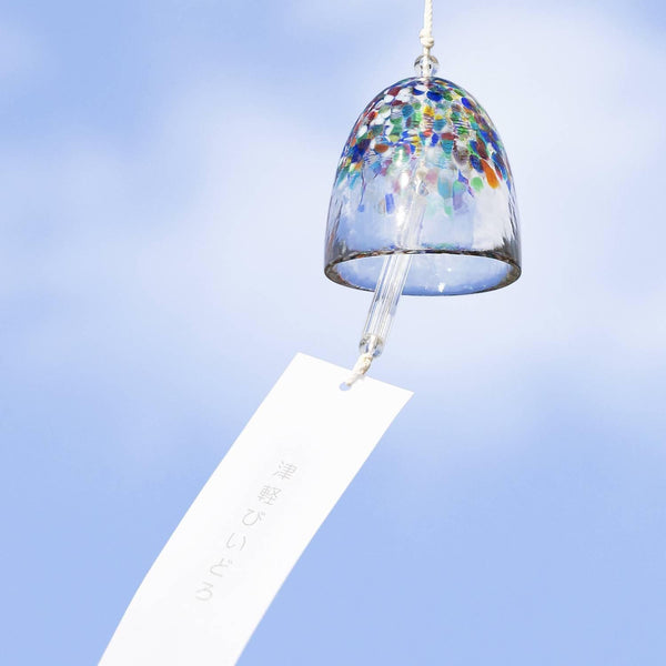アデリアハンドメイドガラス風鈴鮮やかなカラフルなパターン