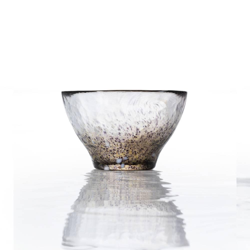 アデリア ハンドメイド 酒器 ショットグラス 素朴なメタリックパターン 85ml