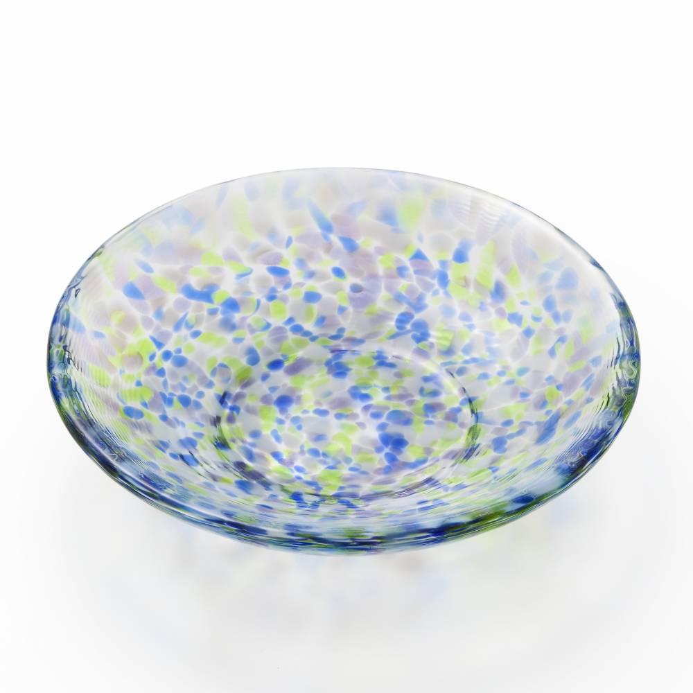 アデリア ハンドメイド 小さなガラスプレート 水滴デザイン 100mm