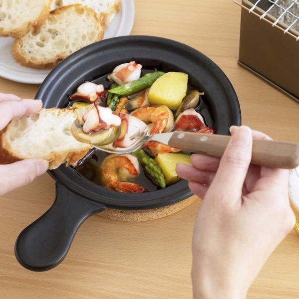 アデリア陶器 スモーカーパン ガラスドーム蓋&ウッドチップ付