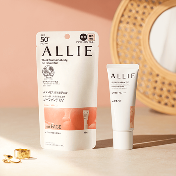 アリー クロノ UVジェル ファンデーションフリーメイク用 サニーアプリコット SPF50+ 40g