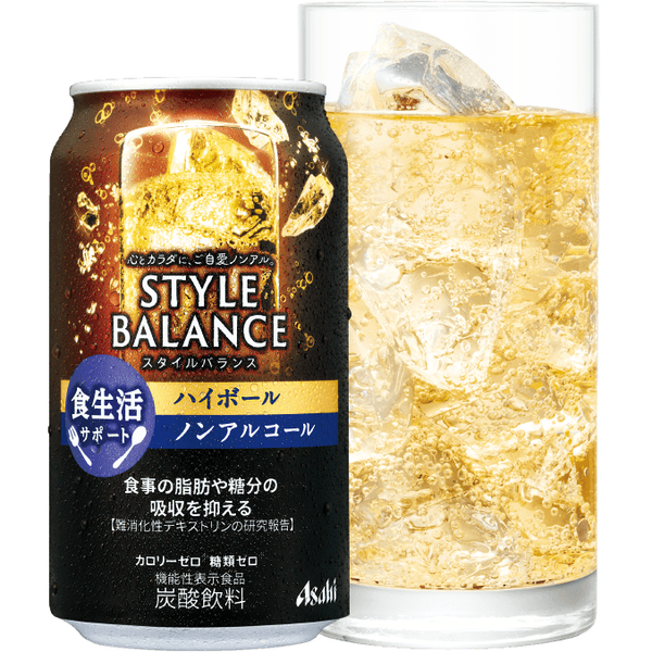 アサヒスタイルバランスノンアルコールウイスキーハイボールモクテル350ml