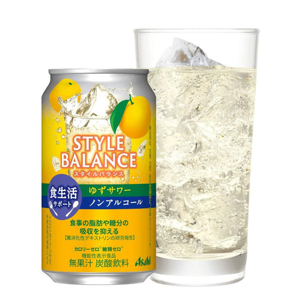 アサヒスタイルバランス ノンアルコールゆずサワーモクテル缶350ml
