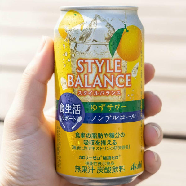 アサヒスタイルバランス ノンアルコールゆずサワーモクテル缶350ml