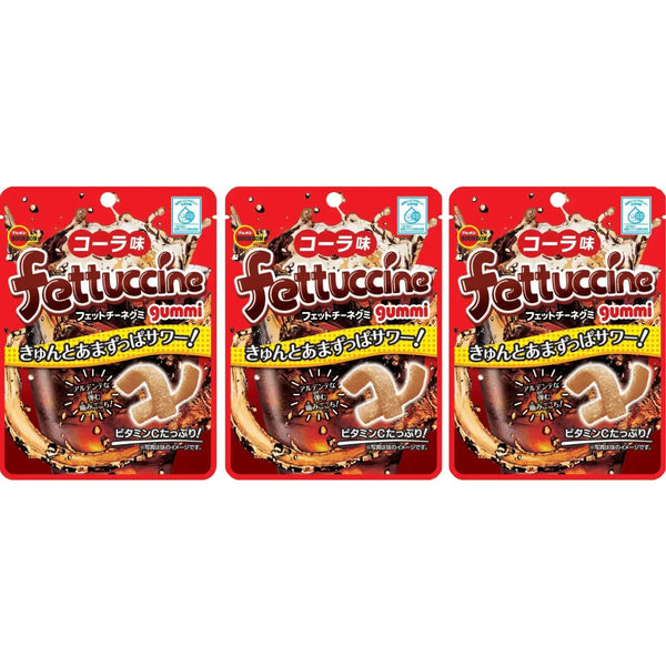 バーボン フェットチーネグミコーラ ジャパニーズキャンディグミ(3個パック)