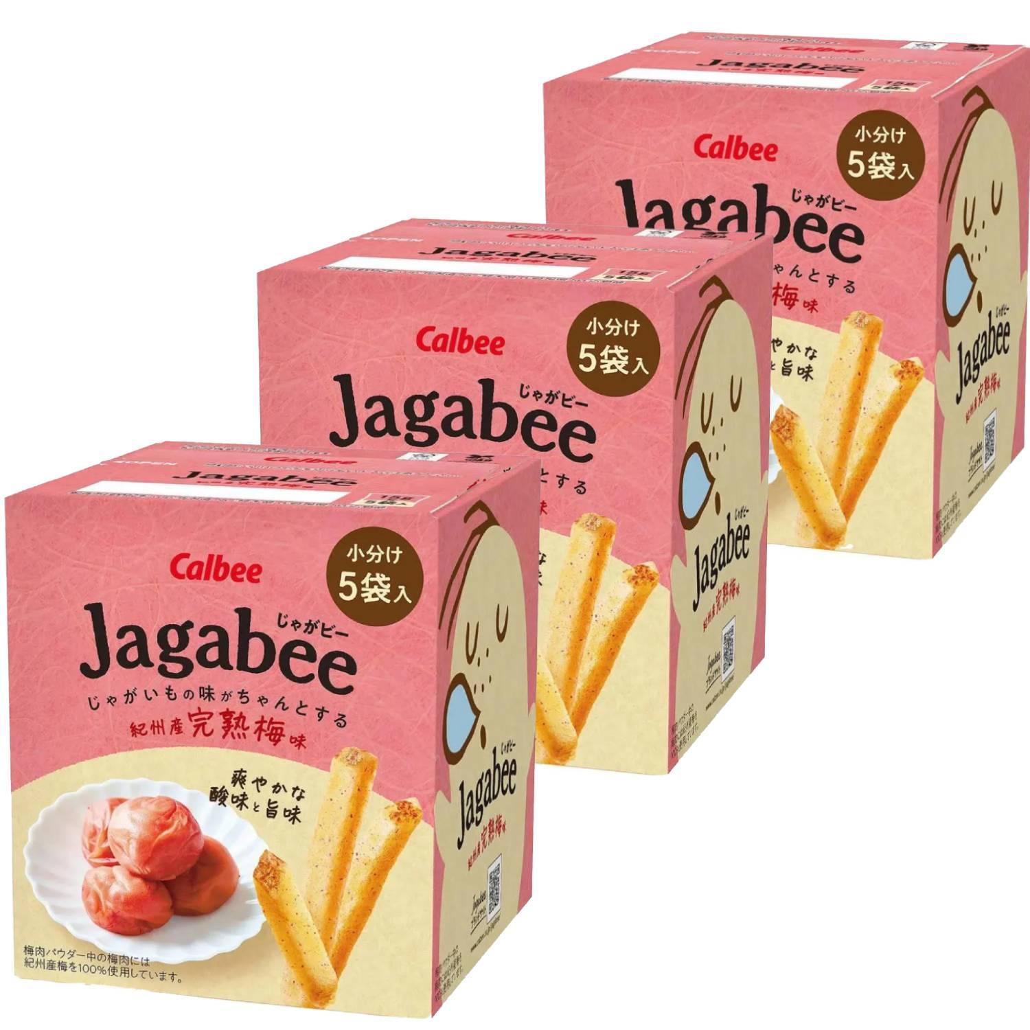 カルビー じゃがビー ポテトスティック すっぱい紀州梅味 75g (3個パック)