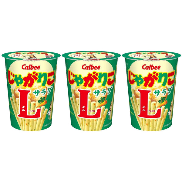 カルビー じゃがりこ ポテトスティック スナックサラダ味 Lサイズ(3カップ入り)