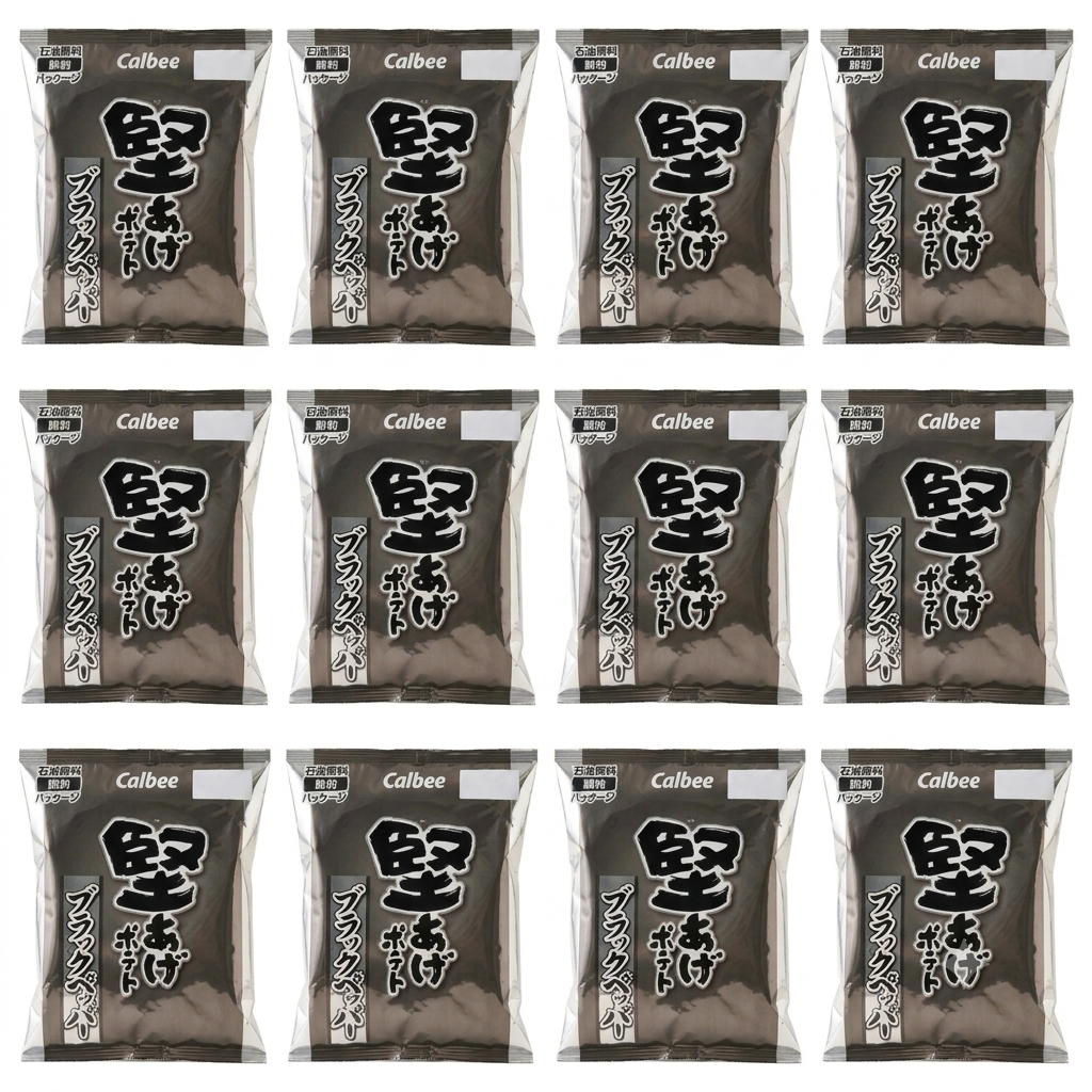 カルビー カタアゲ クリスピー ブラックペッパー ポテトチップス 65g(12袋入り)