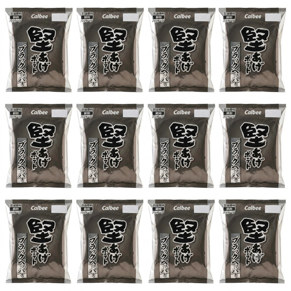 カルビー カタアゲ クリスピー ブラックペッパー ポテトチップス 65g(12袋入り)