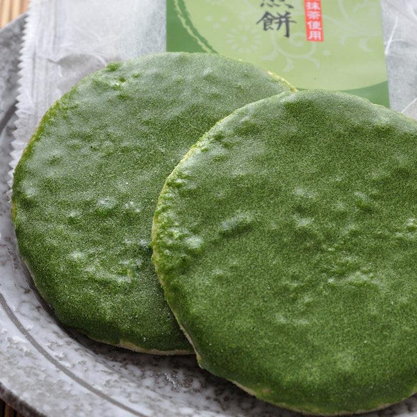茶遊堂 宇治抹茶風味甘塩せんべい 10枚入り