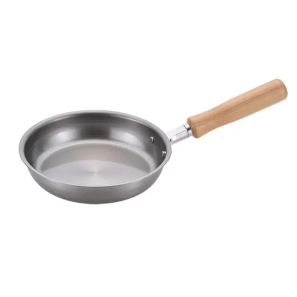 千歳 IH対応 鉄製フライパン 木製ハンドル 18cm