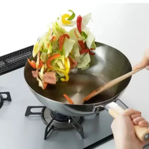 千歳 日本製 鉄 ノンスティックフライパン (IH対応) 26cm