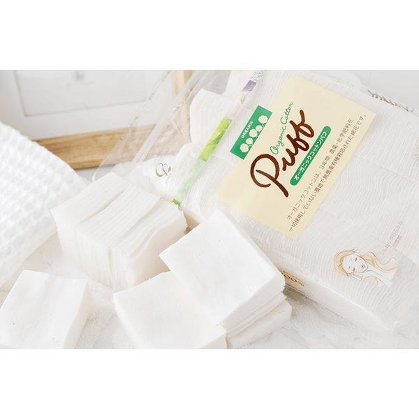 コットンラボ オーガニックコットンパフ 無漂白 Lサイズ 120枚