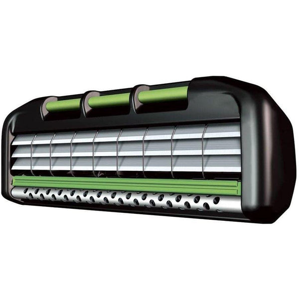 フェザー F-System MR3 ネオクローム カミソリホルダー + カートリッジ 1 個