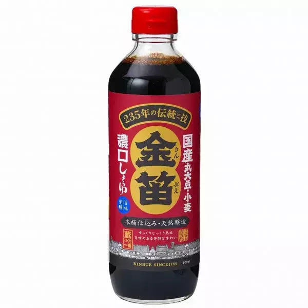 笛木金笛 濃口醤油 樽熟成 濃口醤油 600ml