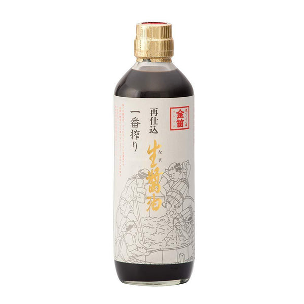 笛木金笛 再仕込み生醤油 二度醸造生醤油 600ml