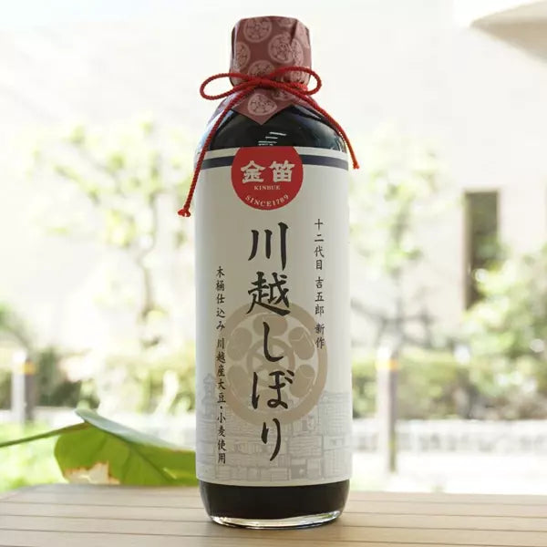 笛木 特選樽熟成醤油 地元産原料使用 600ml