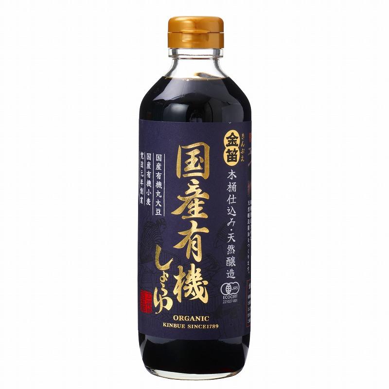笛木醤油 天然樽熟成 有機認証醤油 600ml