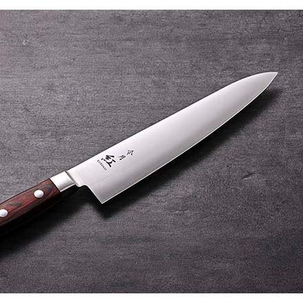 富士紅 牛刀 モリブデンバナジウム 日本製シェフナイフ 210mm