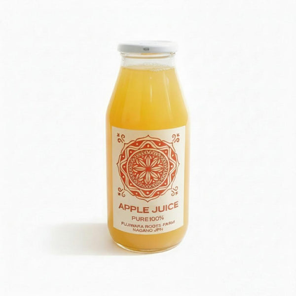 ふじわらルーツファーム ピュアナチュラル 長野りんごジュース 180ml
