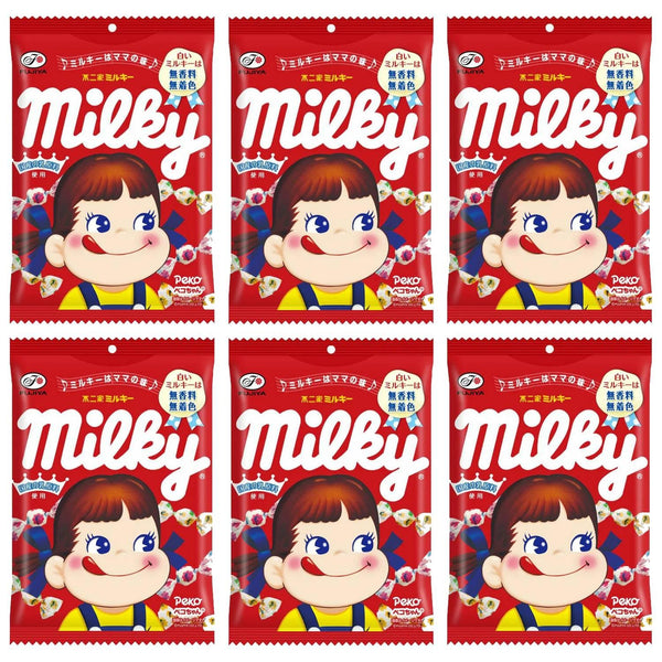 不二家 ペコちゃん ミルキーキャンディ 和風ミルクキャンディ(6個入り)