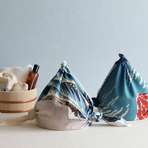 風呂敷 神奈川沖浪裏 オーガニックコットン 70×70cm