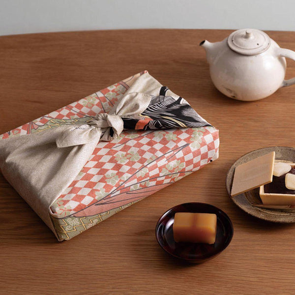 風呂敷 ガラスのパイプを吹く女性 浮世絵 ラッピングクロス 70x70cm