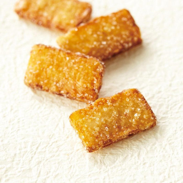 玄武堂 ざらめ醤油せんべい 氷砂糖コーティング (3枚入り)