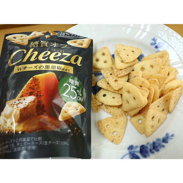 グリコ チーザ 低糖質 ブラックペッパー ダブルチーズクラッカー 36g (10枚入り)