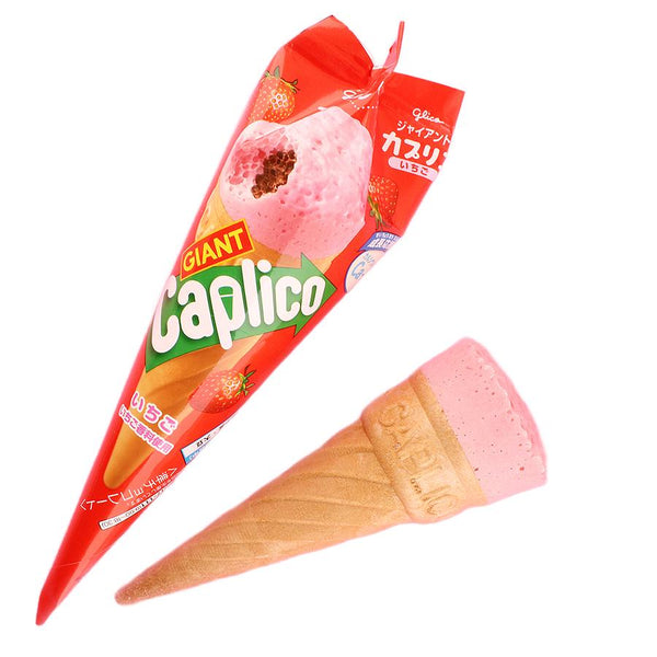 グリコ ジャイアントカプリコ ストロベリーチョコレートコーンスナック 34g (5個入り)
