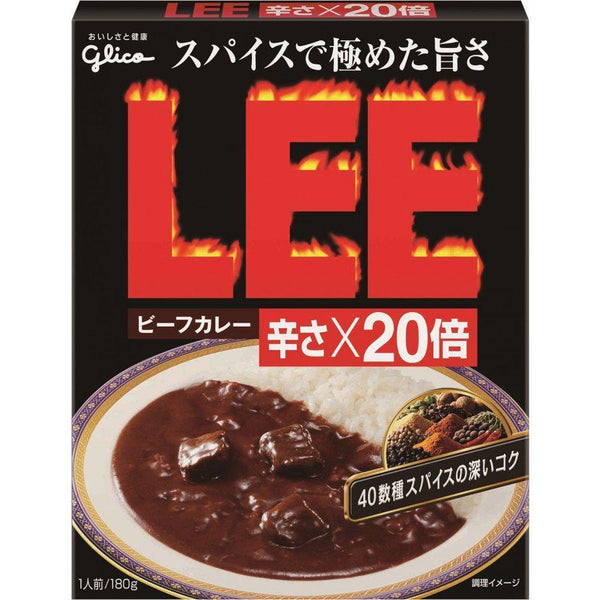 グリコ リー ビーフカレー 20倍辛 超激辛 インスタントカレーソース 180g