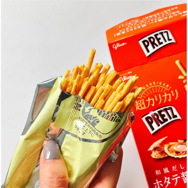 江崎グリコ プリッツ ホタテ醤油だし味ビスケットスティック 55g (10個入り)
