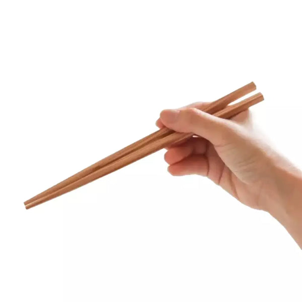 手作り五角箸 無漂白 天然レッドシダー 22.5cm