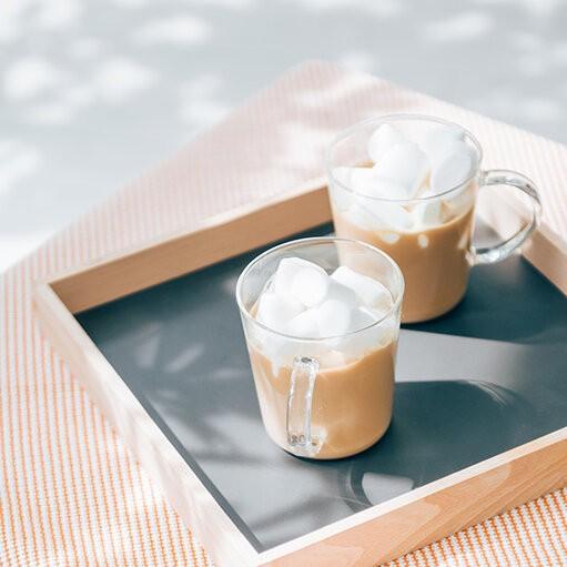 ハリオ 耐熱ガラスマグカップ 温かい飲み物にも冷たい飲み物にも使える (マグカップ2個セット)