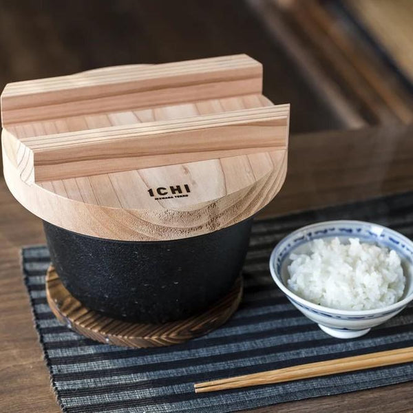 池永鋳鉄製 小型炊飯器 木蓋付き IH対応