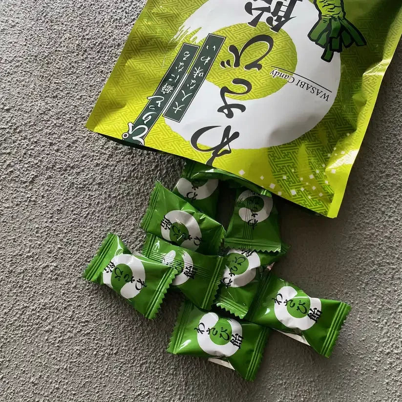 飴出品② 入江 わさび飴 甘くてスパイシーなキャンディー 63g
