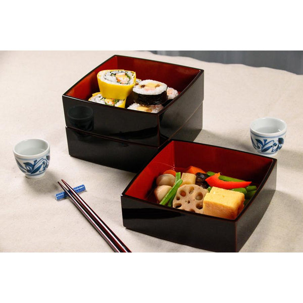 井助 三段弁当箱 伝統漆器 ランチボックス 18cm