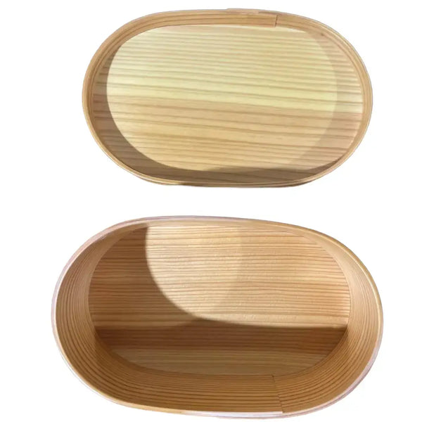 伊助 木製弁当箱 あさの葉柄