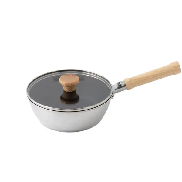 IH対応蓋付多目的アルミ深型フライパン22cm