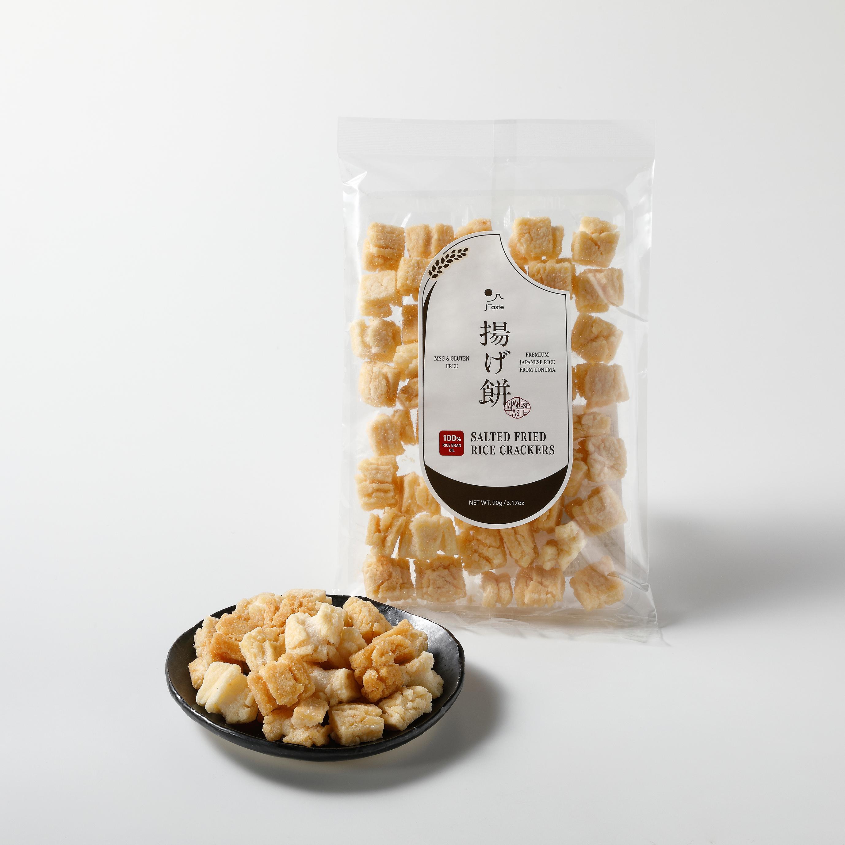 Jテイスト あげもち塩せんべい 90g(3枚入り)