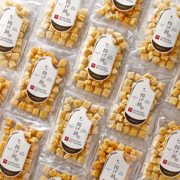 Jテイスト 揚げもち 塩味 クリスピー 和風せんべい 90g (3個パック)