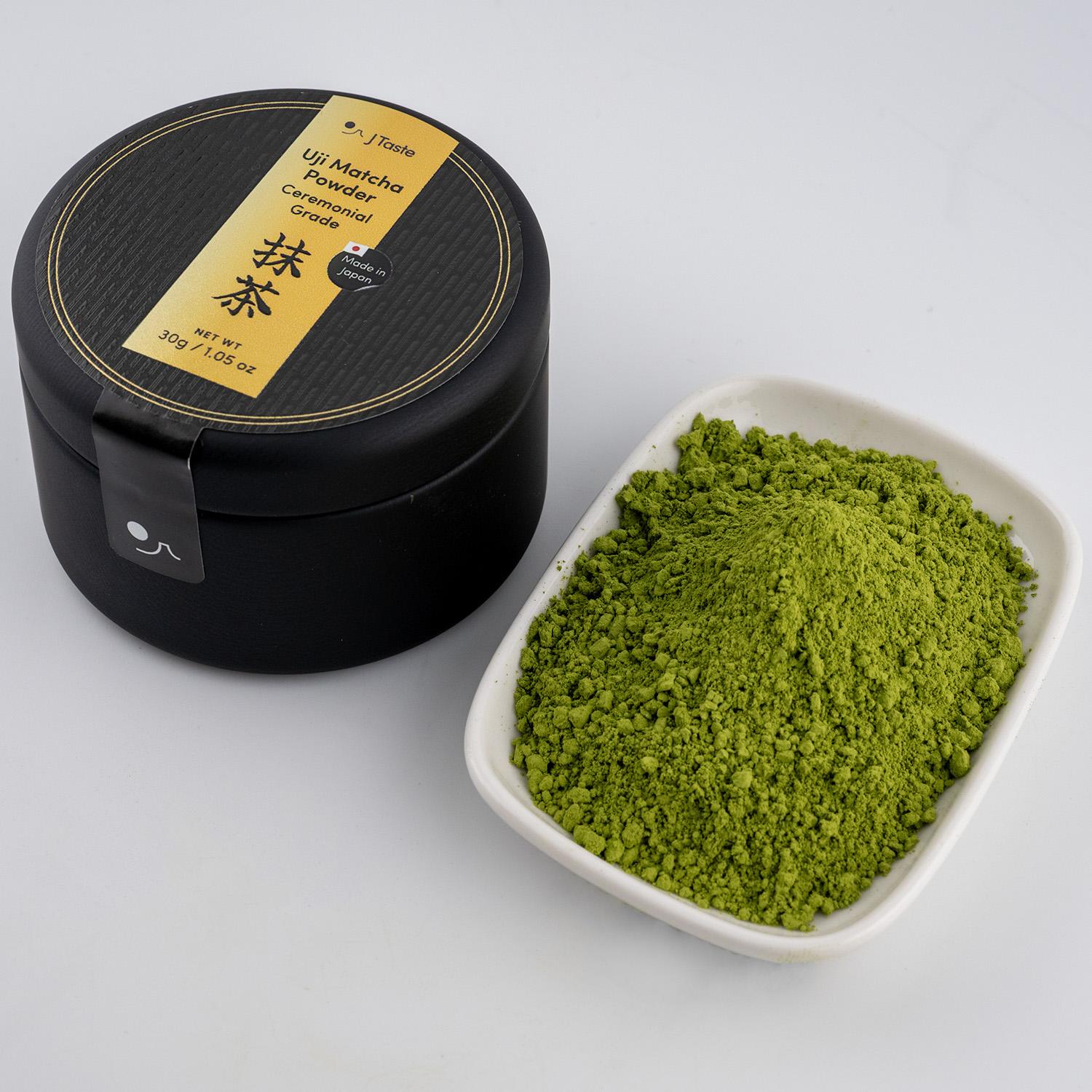 J Taste プレミアム 石臼挽き 宇治抹茶 粉末 茶道用 30g