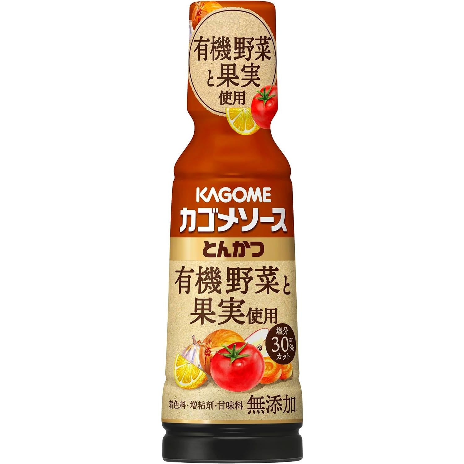 カゴメ 減塩 無添加 オーガニック とんかつソース 175ml