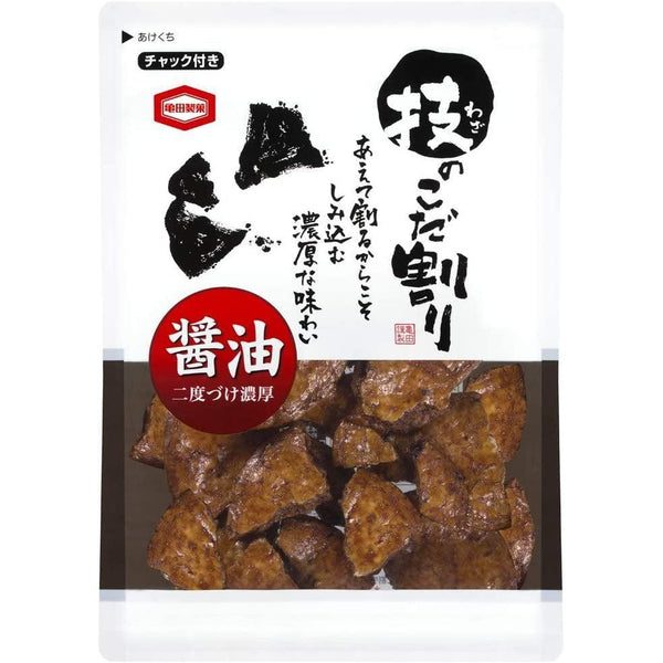 亀田 二度漬け醤油せんべい 110g (3枚入り)