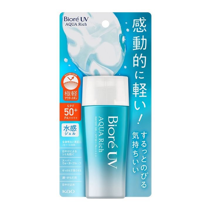 花王 ビオレUV アクアリッチ ウォータリージェル 日焼け止め SPF50+ PA++++ 70ml