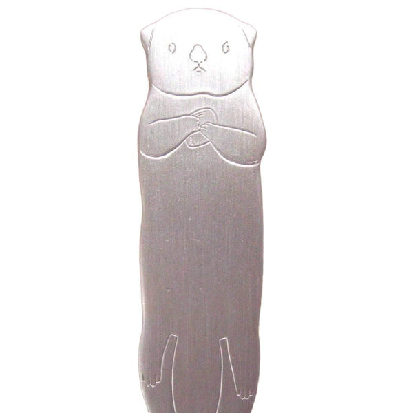 カタリキ キュートなアルミ製アイスクリームスプーン ラッコ ピンクゴールド 11.6cm